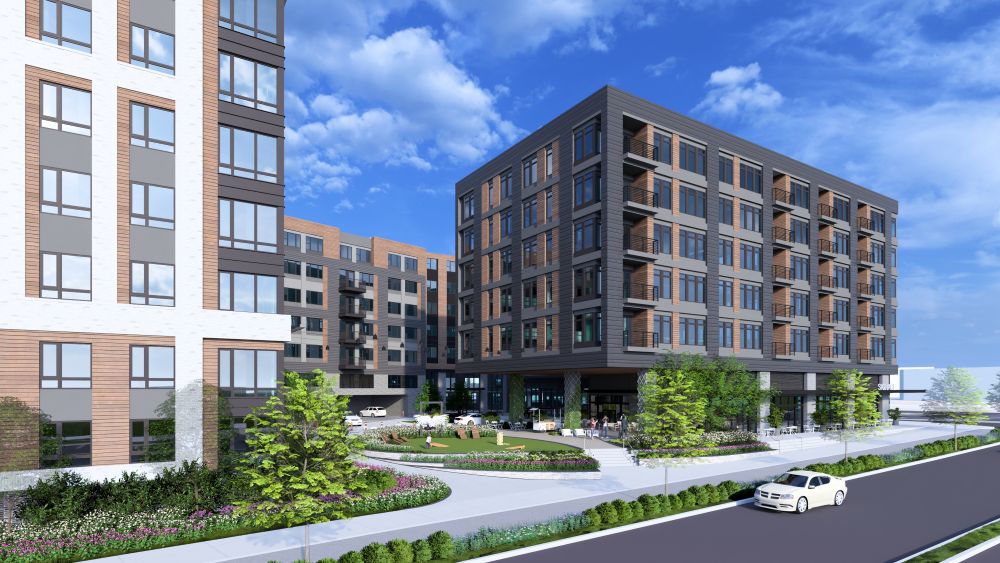 Nell at 555 Apartments rendering