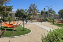 Kaleidoscope Apartment Homes hammock garden courtyard