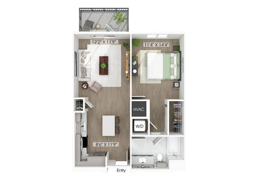 Sample 1 Bedroom