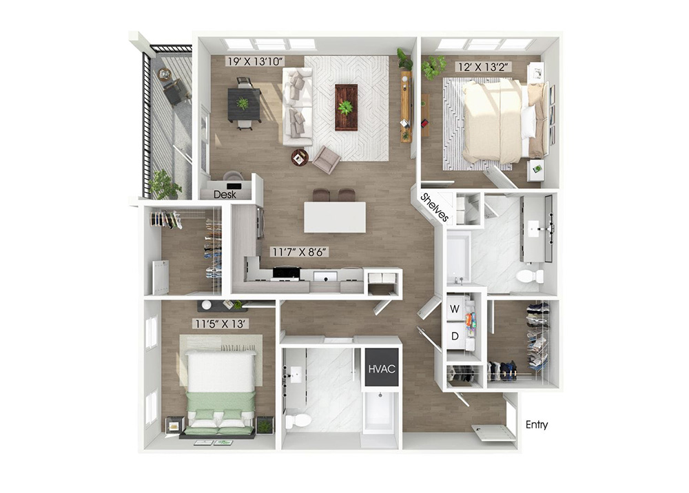 Sample 2 Bedroom