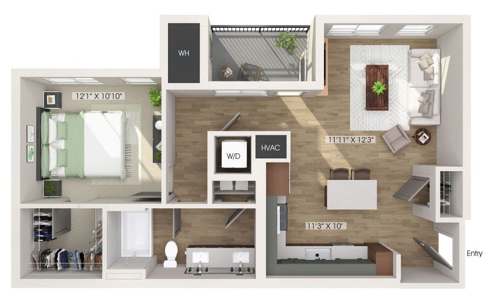 Sample 1 Bedroom