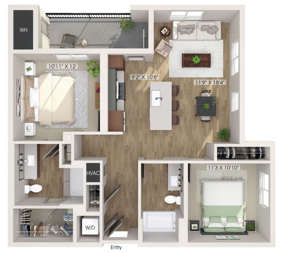 Sample 2 Bedroom
